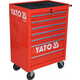 YATO YATO Mobilna delavnica omarica 7 rdeči predali