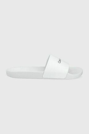 Natikači Calvin Klein Jeans Pool Slide HM0HM00455 Bright White YAF