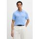 Calvin Klein pletena polo majica moška bombažna modra LV04LC326G