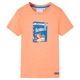 vidaXL Otroška majica s kratkimi rokavi neon oranžna 116