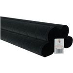 Rayher. Cvetličarski krep papir, 180g, črn, 50x250cm, 1 kos