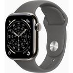 Apple Watch Series 11 Natural Titanium, Stone Gray Sport Band S/M 42mm LTE pametna ura