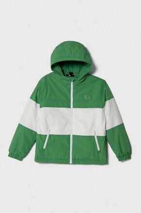 Otroška jakna Tommy Hilfiger zelena barva - zelena. Otroški jakna iz kolekcije Tommy Hilfiger. Delno podložen model