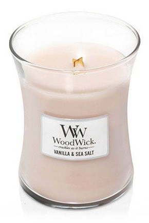 Woodwick Dišeča vaza za sveče Vanilija in morska sol 275 g