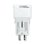 Polnilec / adapter USB-A / USB-C, mednarodni, 20 W