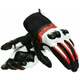 Dainese Mig 3 Black/White/Lava Red L Motoristične rokavice