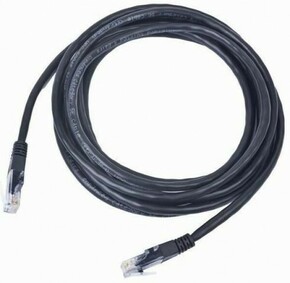 Gembird gembird utp kabel pp12-3m/bk (3m; utp; barvni črni)
