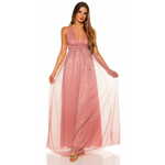 Amiatex Ženska obleka 72893, roza, UNIVERZáLNí