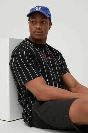 Karl Kani bombažna majica - črna. T-shirt iz zbirke Karl Kani. Model narejen iz tanka