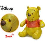 Winnie the Pooh 29cm bleščeč sedi na baterije z zvokom 12m+