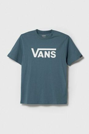 Otroška bombažna kratka majica Vans BY VANS CLASSIC BOYS - modra. Otroška lahkotna kratka majica iz kolekcije Vans