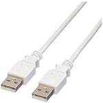 WEBHIDDENBRAND Kabel USB 2.0 A-A 1,8 m, bel/siv