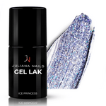 Juliana Nails Gel Lak Ice Princess vijolično modra z bleščicami No.955 6ml