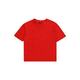 Otroška bombažna kratka majica Tommy Hilfiger rdeča barva - rdeča. Otroške lahkotna kratka majica iz kolekcije Tommy Hilfiger, izdelana iz visokokakovostne pletenine, ki je bila izdelana na trajnostni način. Model iz mehke in na otip prijetne...