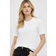 Bombažna kratka majica MICHAEL Michael Kors bela barva - bela. Kratka majica iz kolekcije MICHAEL Michael Kors. Model izdelan iz tanke, elastične pletenine.