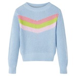 vidaXL Otroški pulover pleten moder 104