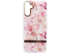 Chameleon Samsung Galaxy A13 5G/A04s - Gumiran ovitek (TPUP) - Flowers - roza