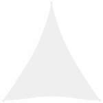 VIDAXL Senčno jadro oksford blago trikotno 5x7x7 m belo