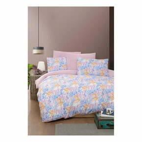 Rožnata/vijolična podaljšana posteljnina za zakonsko posteljo z rjuho 160x220 cm Colorful – Mila Home