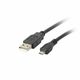 WEBHIDDENBRAND LANBERG Kabel mikro USB (M) do USB-A (M) 2.0, 1,8 m, črn