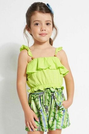 Otroški bombažen komplet Mayoral zelena barva - zelena. Komplet za otroke iz kolekcije Mayoral. Model izdelan iz kombinacija enobarvne in vzorčaste tkanine.