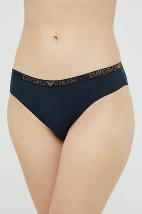 Spodnjice Emporio Armani Underwear mornarsko modra barva - mornarsko modra. Spodnjice iz kolekcije Emporio Armani Underwear. Model izdelan iz enobarvne pletenine. V kompletu sta dva para.