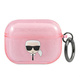 Karl Lagerfeld KLAPUKHGP AirPods Pro cover roza/pink Glitter Karl`s Head