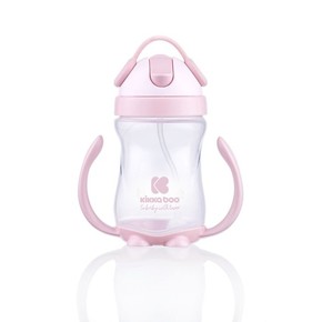 Kikkaboo Sippy Cup with a Straw skodelica s slamico 12 m+ Pink 300 ml