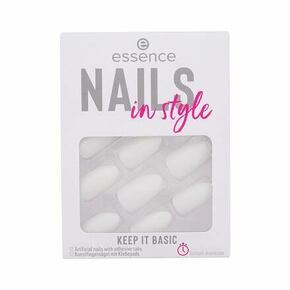 Essence Nails In Style manikura 12 ks odtenek 15 Keep It Basic za ženske