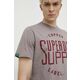 Bombažna kratka majica Superdry moški, siva barva - siva. Lahkotna kratka majica iz kolekcije Superdry, izdelana iz pletenine, prijetne na otip. Model iz visokokakovostnega in trajnostnega materiala.