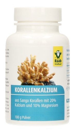 Raab Vitalfood GmbH Koralni kalcij v prahu - 100 g