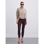 Skinny hlače temno rjava AW 2026