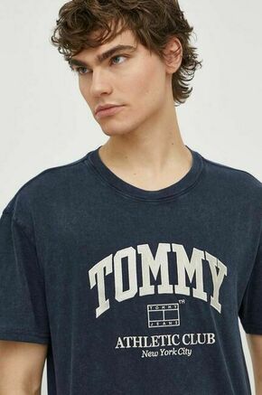 Bombažna kratka majica Tommy Jeans moška