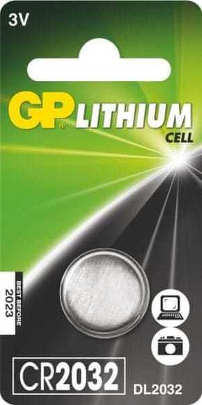 GP litijeva gumbna baterija CR2032