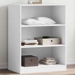 vidaXL Garderobna omara bela 77x48x102 cm iverna plošča