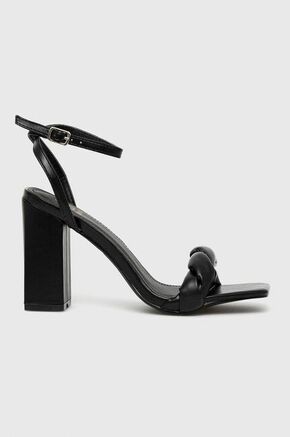 Answear Lab sandali - črna. Sandali iz kolekcije Answear Lab. Model narejen iz ekološkega usnja.