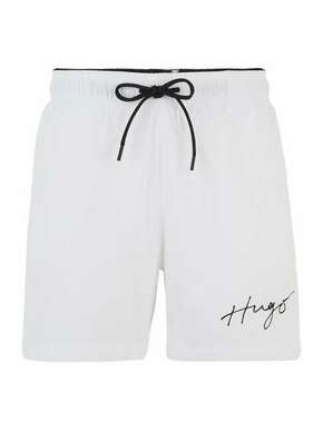 Kopalne kratke hlače HUGO bela barva - bela. Kopalne kratke hlače iz kolekcije HUGO. Model izdelan iz udobnega materiala.