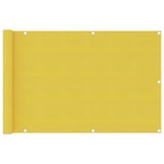 vidaXL Balkonsko platno rumeno 90x400 cm HDPE