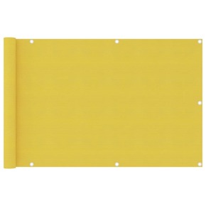VidaXL Balkonsko platno rumeno 90x400 cm HDPE