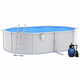 shumee Črpalni bazen s peščenim filtrom in lestvijo, 490x360x120 cm