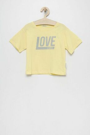 Otroški bombažen t-shirt Tom Tailor rumena barva - rumena. Otroški T-shirt iz kolekcije Tom Tailor. Model izdelan iz tanke