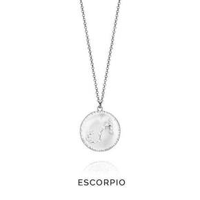 Viceroy Srebrni znak ogrlice Scorpio Horoscopo 61014C000-38E srebro 925/1000