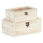 NEW Ozdobná krabica 30 x 18 x 12 cm Ratan DMF Palma (2 kosov)