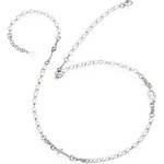 Amen Izvirna srebrna ogrlica z biseri Rosary CROBB3 srebro 925/1000