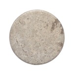 VIDAXL Mizna plošča siva Ø 50x2,5 cm marmor