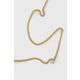 Ogrlica LUV AJ - zlata. Ogrlica iz kolekcije LUV AJ. Eleganten model z dekoracijo izdelan iz kovine.