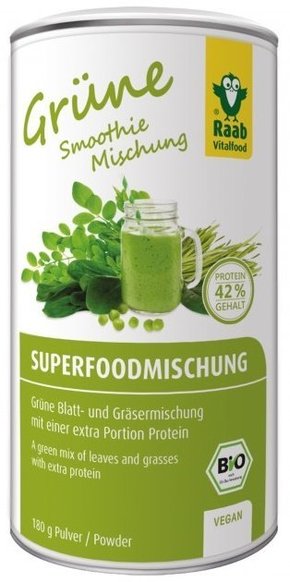 Raab Vitalfood GmbH Zelena Superfood mešanica - 180 g