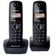 Panasonic KX-TG1612FXH brezžični telefon, DECT, črni