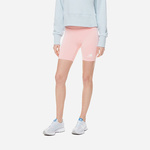 Kratke hlače New Balance ženske, roza barva - roza. Kratke hlače iz kolekcije New Balance. Model izdelan iz tanke, elastične pletenine.