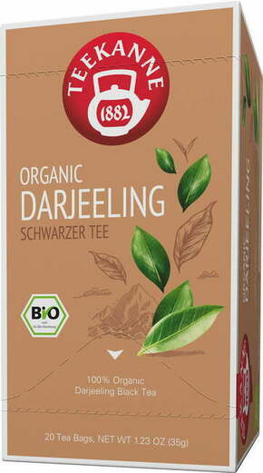 TEEKANNE Bio Organic Darjeeling - 20 dvoprekatnih vrečk